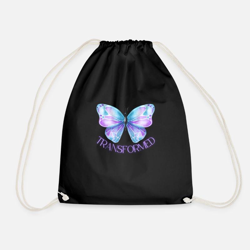 Butterfly Transformed (Schmetterling) - Turnbeutel - Schwarz