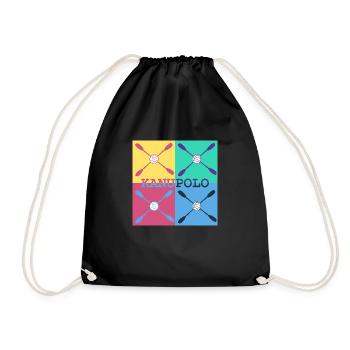 Canoë polo - élégant et cool - Sac de sport léger - noir - Devant