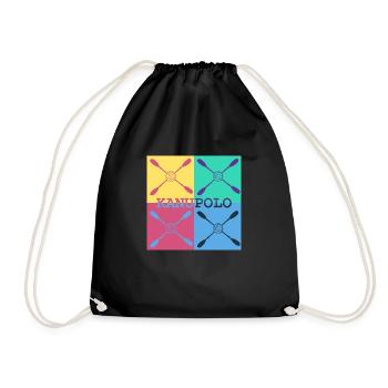 Canoë-polo pour athlètes élégants - Sac de sport léger - noir - Devant