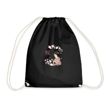 Sakura-Geisha Sakura Geisha - Turnbeutel - Schwarz - Vorne