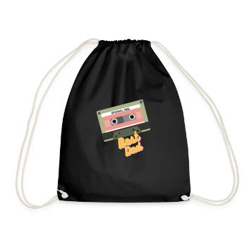 1986 Best Dad - Turnbeutel - Schwarz - Vorne