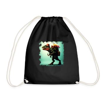 Alpiniste et randonneur Tyrannosaurus Rex drôle - Sac de sport léger - noir - Devant