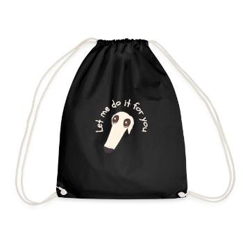 Let me do it for you - Drawstring Bag - black - Front