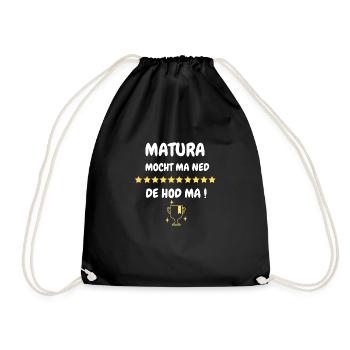 Matura hod ma! - Turnbeutel - Schwarz - Vorne