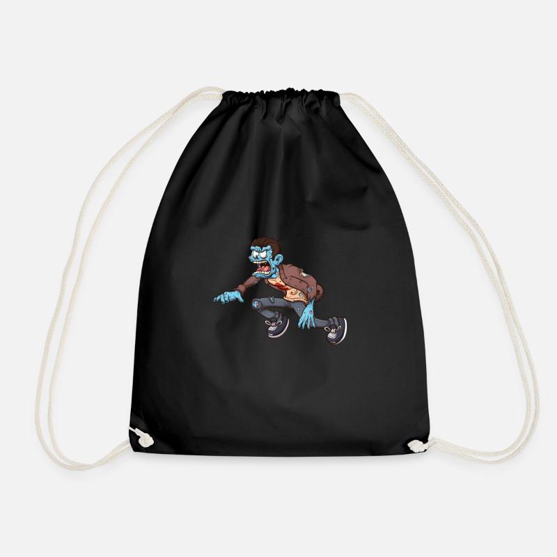 Zombie - Drawstring Bag - black