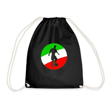 Footballeur Italie - Sac de sport léger - noir - Devant