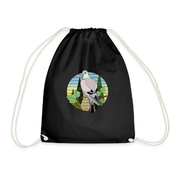 Oiseau - Sac de sport léger - noir - Devant