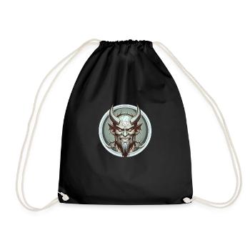 Horned Devil - Drawstring Bag - black - Front