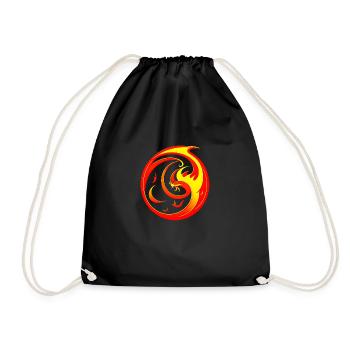 Cercle de flammes - Sac de sport léger - noir - Devant