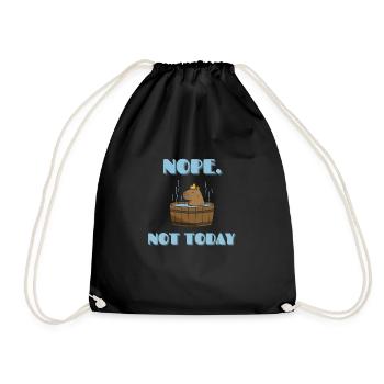 CAPYBARA not today - Sac de sport léger - noir - Devant