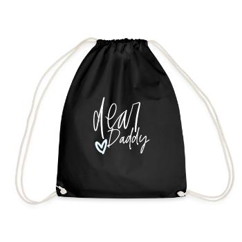 Dear daddy - Drawstring Bag - black - Front