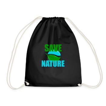 Sauver la nature - Sac de sport léger - noir - Devant