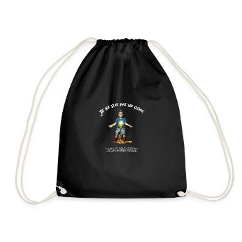 Je ne suis pas un génie - Sac de sport léger - noir - Devant