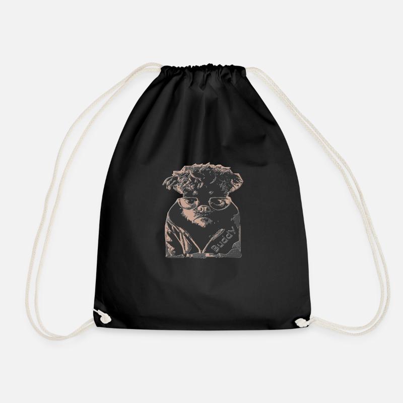 Buddy der coolste Hund ever! - Turnbeutel - Schwarz