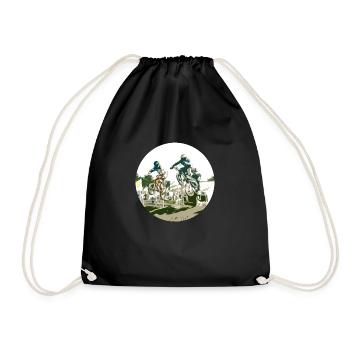 BMX - Drawstring Bag - black - Front