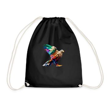 Eagle: Bring the wilderness to your home décor - Drawstring Bag - black - Front