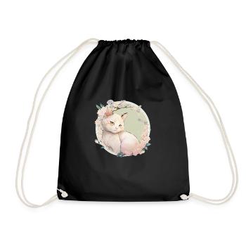 japanese cat heilige Birma - Turnbeutel - Schwarz - Vorne