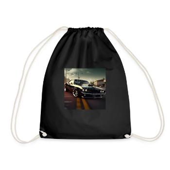 Muscle car, Design 2.2 (classique) - Sac de sport léger - noir - Devant