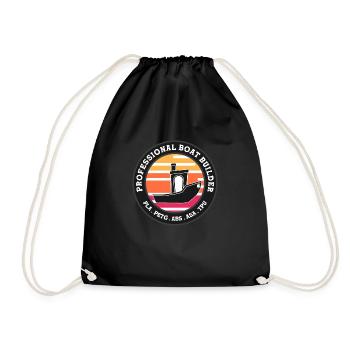 Benchy Professional Boat Builder - Drawstring Bag - black - Front