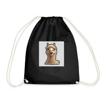 Cute funny Lama - Turnbeutel - Schwarz - Vorne