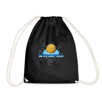 Wasserballer Wassersport Wasserball Team Sportart - Turnbeutel - Schwarz - Vorne