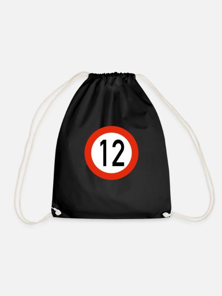 12 - Turnbeutel - Schwarz