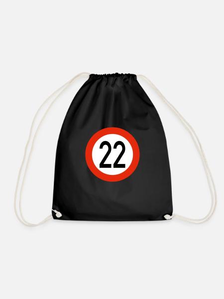 22er - Turnbeutel - Schwarz