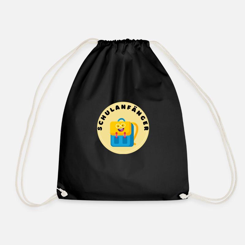 Schulanfänger Motiv für Sticker, T-Shirt, Pullover - Turnbeutel - Schwarz