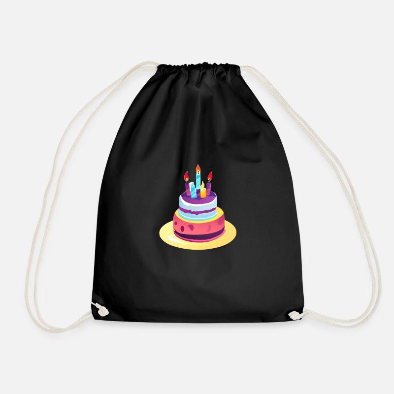 Geburtstag Baby Geburtstagstorte Geburtstagsfeier - Turnbeutel - Schwarz