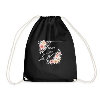 Team de la mariée floral - Sac de sport léger - noir - Devant