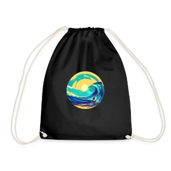 Surfer Planche de surf Surf Surf - Sac de sport léger - noir - Devant