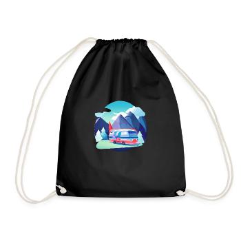 Caravane Camp Camping Tentes cadeaux Camping-car - Sac de sport léger - noir - Devant