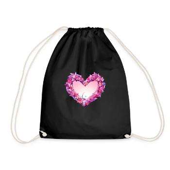 Fête des mères Saint-Valentin Mariage de fiançailles amoureuses - Sac de sport léger - noir - Devant