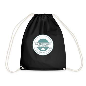 La Moustache Française - Original Logo Vert - Sac de sport léger - noir - Devant