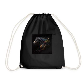 Fiery horse n°17 - Drawstring Bag - black - Front