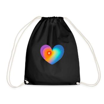 Fête des mères Amour Mariage Fiançailles Saint-Valentin - Sac de sport léger - noir - Devant