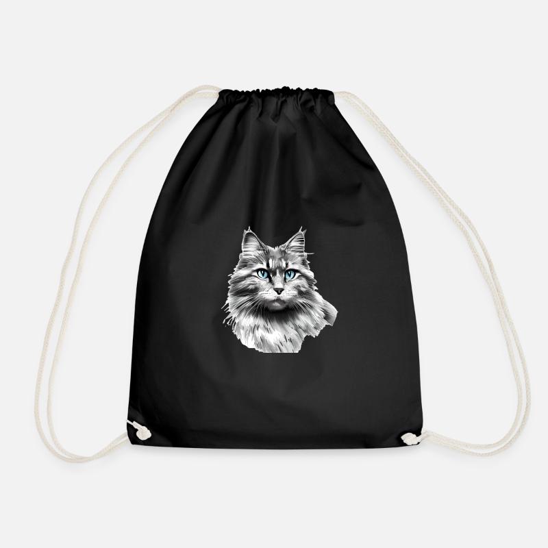 Chaton Propriétaire Chat Chat Domestique Chat - Sac de sport léger - noir