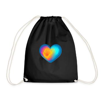 Mother's Day Valentine's Day Wedding Engagement Love - Drawstring Bag - black - Front