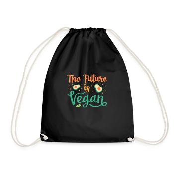 L'avenir est végétalien - Sac de sport léger - noir - Devant