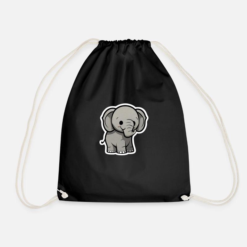 Baby Elephant - Turnbeutel - Schwarz
