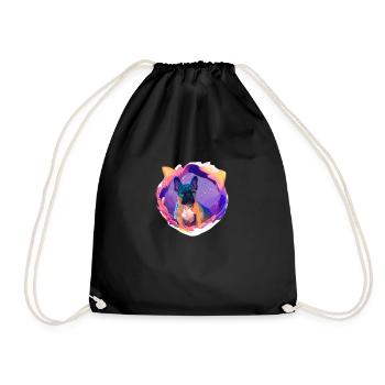 Chien Propriétaire Chien Propriétaire Chien Bulldog Chiens - Sac de sport léger - noir - Devant