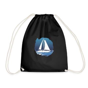 Voile Voilier Voilier Voilier Voilier - Sac de sport léger - noir - Devant