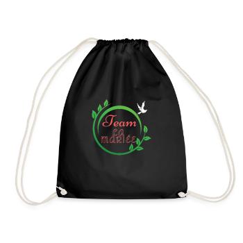 Team La Mariée - Affichez votre soutien avec style - Sac de sport léger - noir - Devant