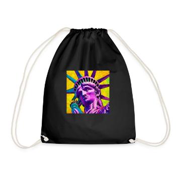 Statue of Liberty - Drawstring Bag - black - Front