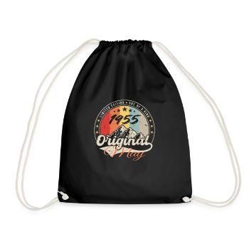May 1955 | Vintage 1955 Anniversary | May 1955 - Drawstring Bag - black - Front