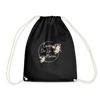 Équipe de la mariée floral - Sac de sport léger - noir - Devant