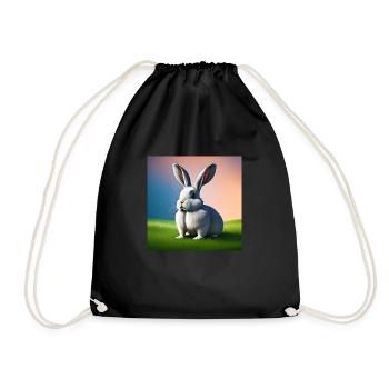 Lapin au coucher du soleil - Sac de sport léger - noir - Devant