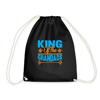 King of the Grandads - Drawstring Bag - black - Front