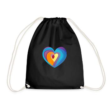 Fiançailles Fête des mères Saint-Valentin Mariage d’amour - Sac de sport léger - noir - Devant