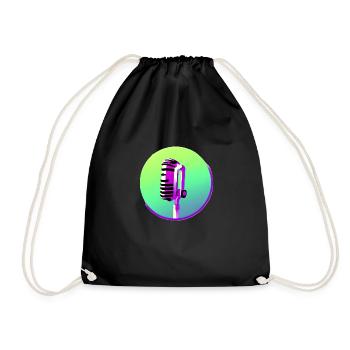 Singer Vocals Musicians Band Singing Hobby Singers - Drawstring Bag - black - Front